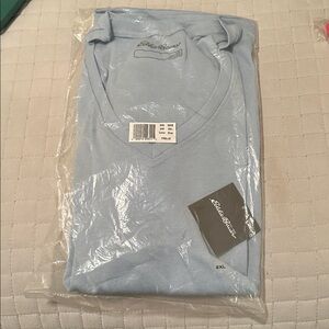 Eddie Bauer Sky Blue Tee long sleeve NEW
